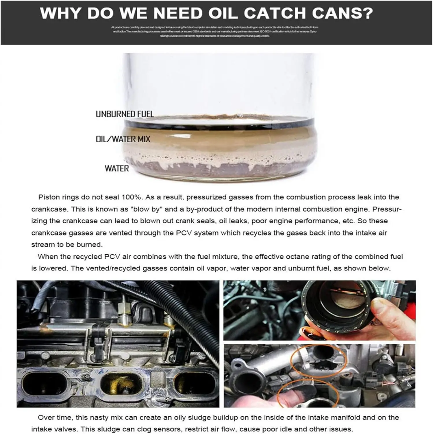 Universal Oil Catch Can Compact Baffled 2-Port Aluminum Reservoir Oil Catch Tank Fuel Tank Parts Two hole breathable Kettle