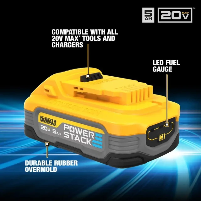 DEWALT 18V 20V Original Lithium Ion Battery 1.7AH 2AH 4AH 5AH DCB182 DCB184  DCB203 DCB204