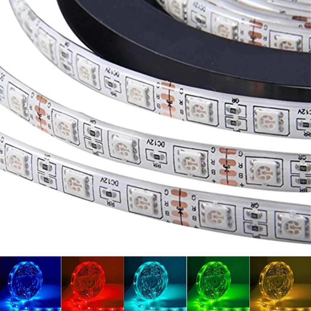 

LED Strip 5050 DC12V 60LEDs/m 5m/lot Flexible LED Light RGB RGBW 5050 LED Strip