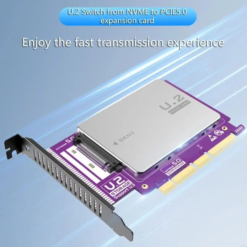 U55C PCIe5.0 NVMe Expansion Adapter Card for PCIExpress 5.0 Solid Disks Fits PCIE