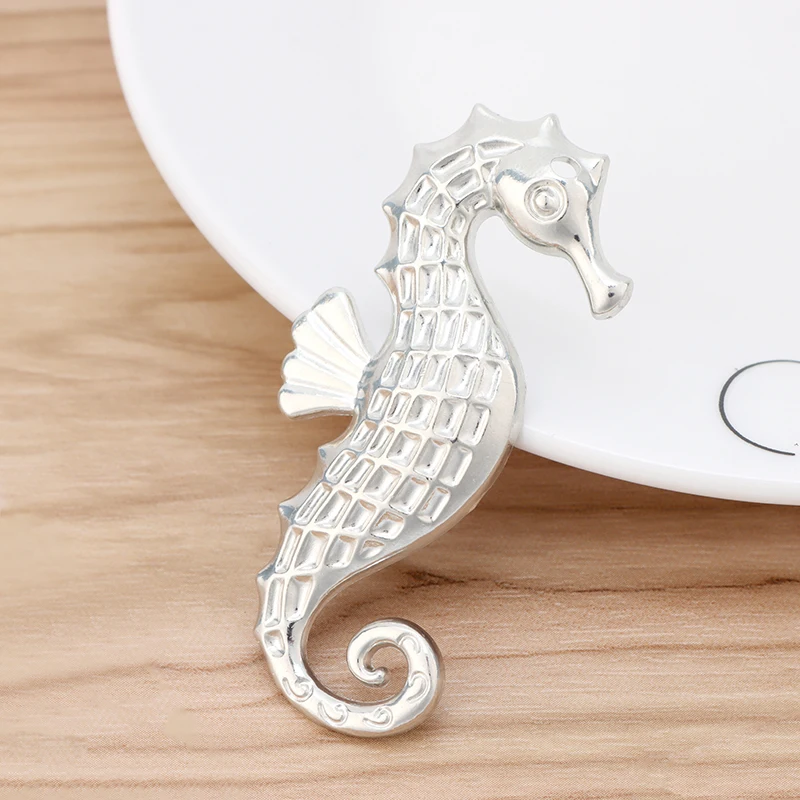 

6 Pieces Tibetan Silver Large Seahorse Hippocampus Charms Pendants for DIY Necklace Jewellery Making Finding Accessories 65x26mm