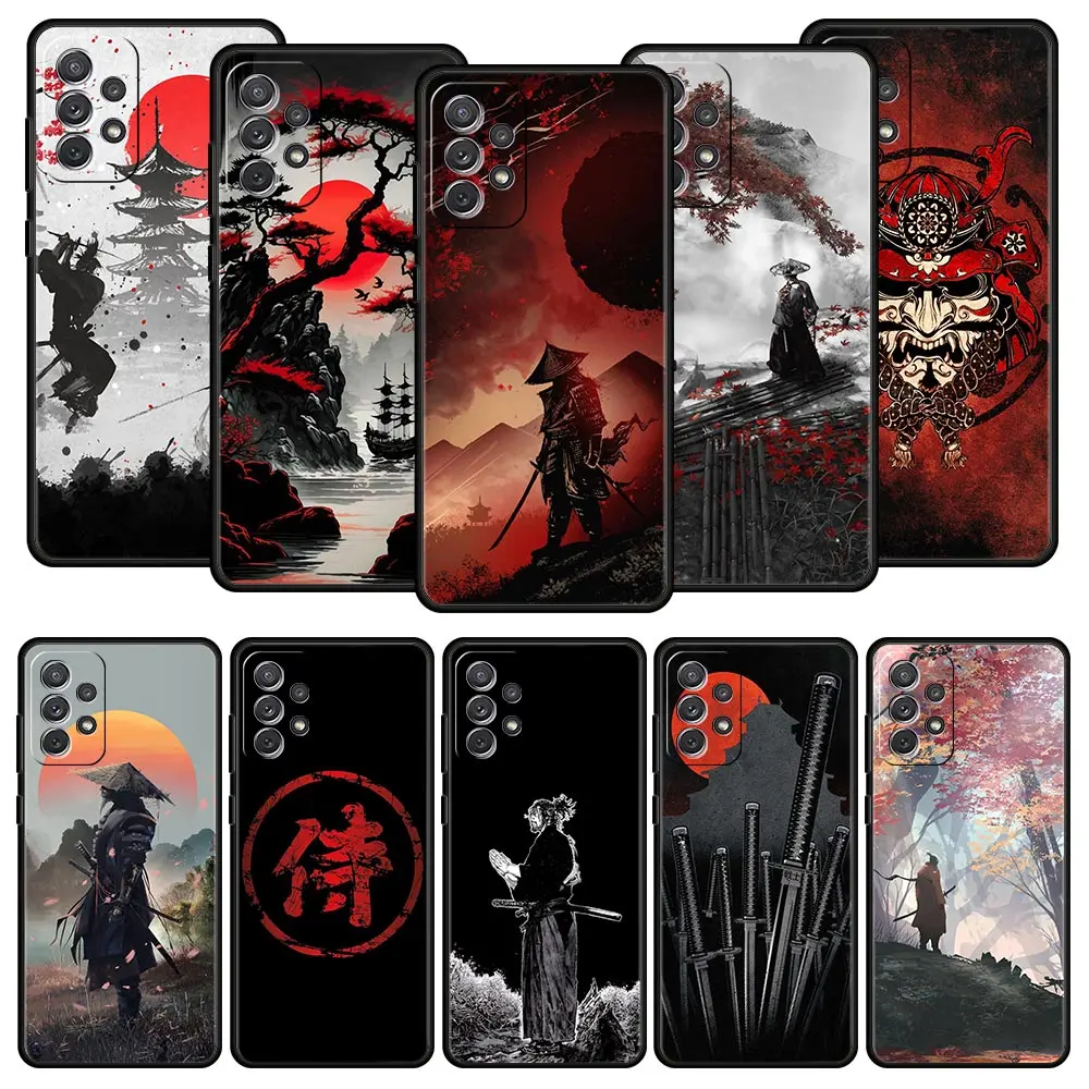 

Japanese Bushido Samurai Phone Case For Samsung A13 A51 A71 A41 A31 A21S A11 A01 A03S A12 A32 A52 A22 A23 A33 A53 A73 5G Cover