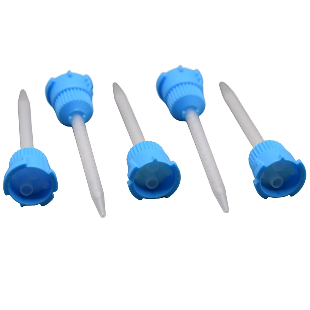 

5pc Epoxy Resin Mixer Adhesive Static Mixing Nozzle Caulking Gun Dispenser Cartridge 1:1 Round Mixing Tube for 50ml 1:1 AB Glues