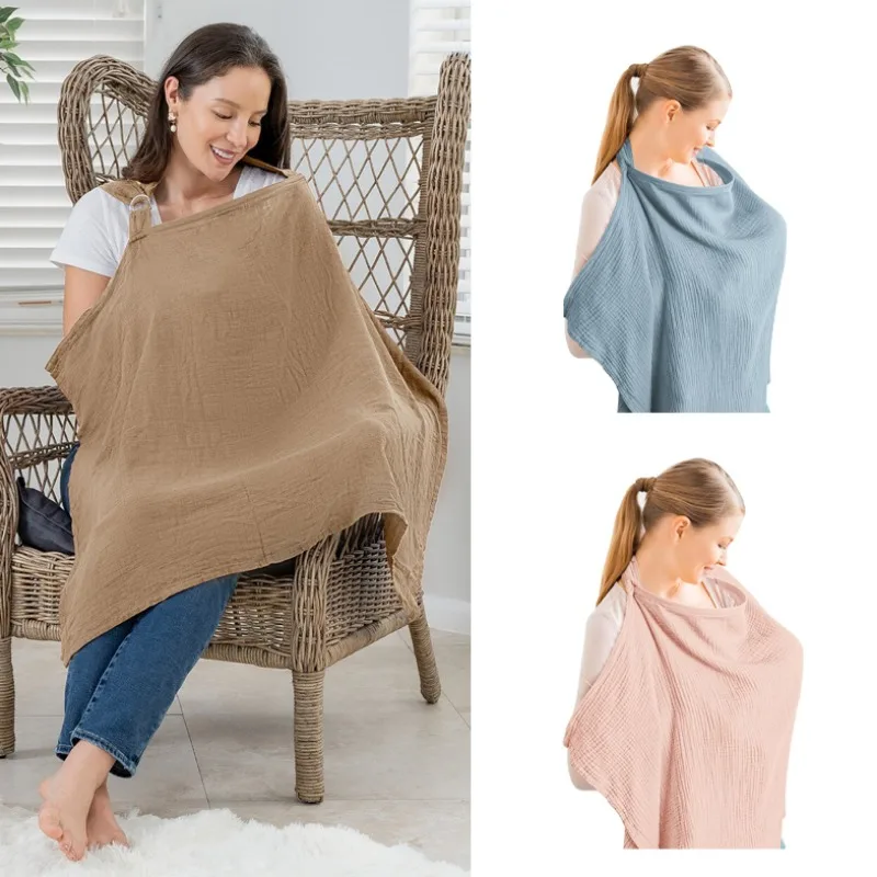 Хлопковая накидка для матери, одеяло, фартук для кормления, накидка на сиденье для кормящих мам, аксессуары для грудного вскармливания