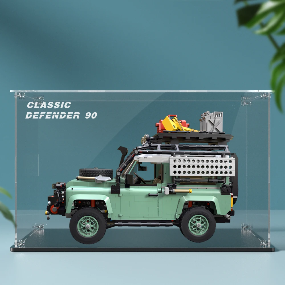 Acrylic display box for lego bricks 10317 display case for Land Rover building block model car dustproof clear storage box 3
