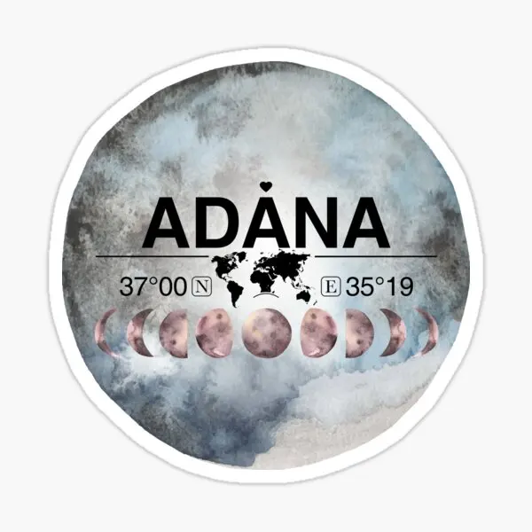 

Автомобильная наклейка Adana and Moon с Gps-картой, 15 см