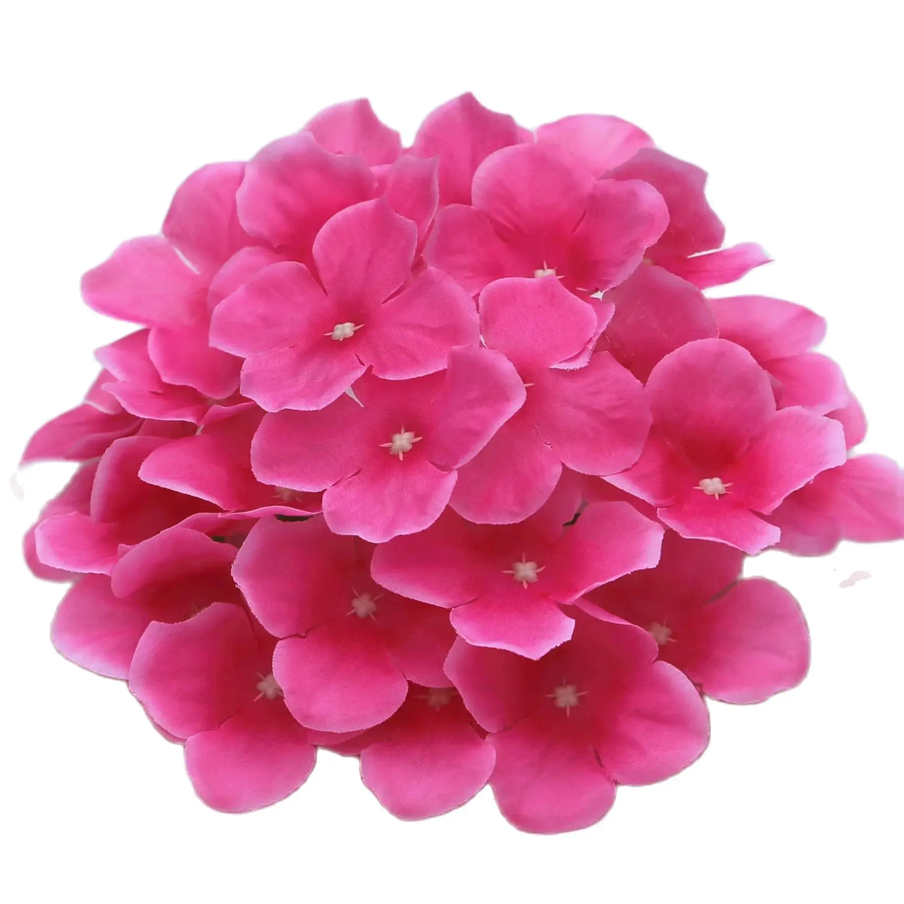 Artificial Silk Hydrangea Flower Head Wedding Path Decoration Bouquet Filler Home Hotel DIY Flowers Wall Accessories 50pcs