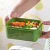 BPA Free Lunch Box - 1200ml Leakproof Food Container for School/Office Microwavable Plastic Bento Box 5