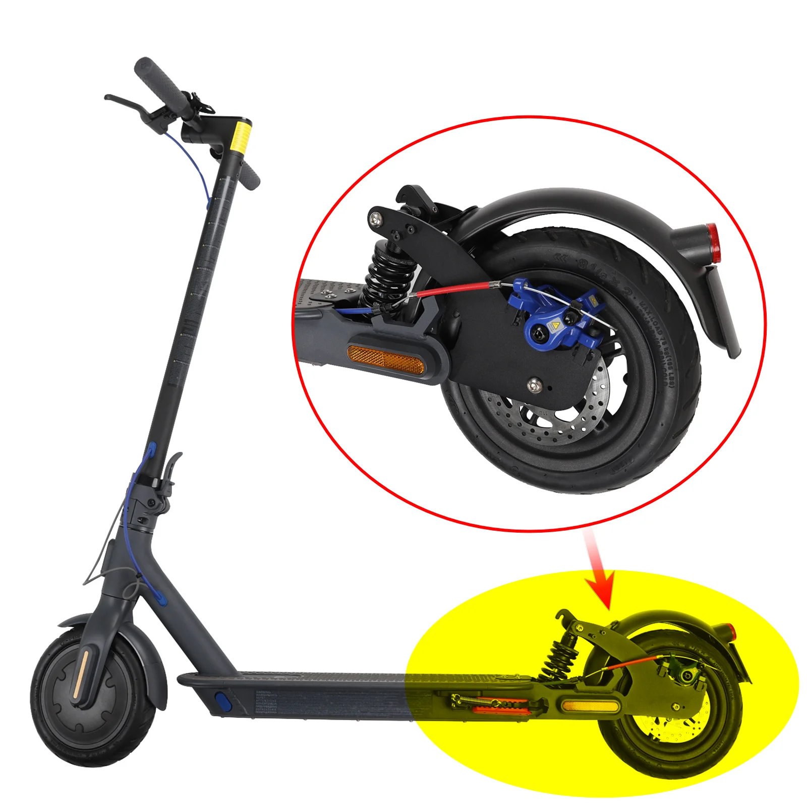 Rear Fender Parafango Monopattino Xiaomi Parafango Modifica Xiaomi