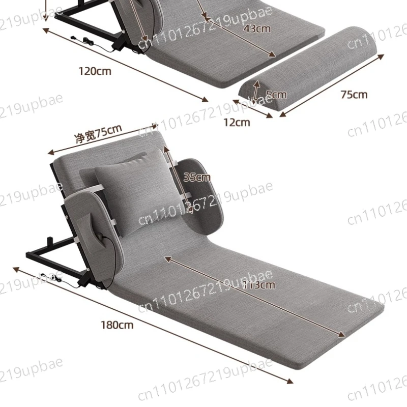 Cadre de lit adapté aux meubles de chambre à coucher, cadre de lit intelligent électrique/manuel réglable qui aide à incliner le lit