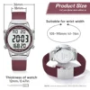 Hearkent Pedometer Sport Watches Step Counter Watch Women Digital Watches Calories Mile Stopwatch Countdown for Walking Tracker 3