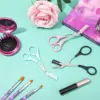 Eyebrow Trimmer Scissors with Comb Eyebrow Shaping Cut Scissors Non Slip Finger Grips Hair Removal Beauty Accessories 5