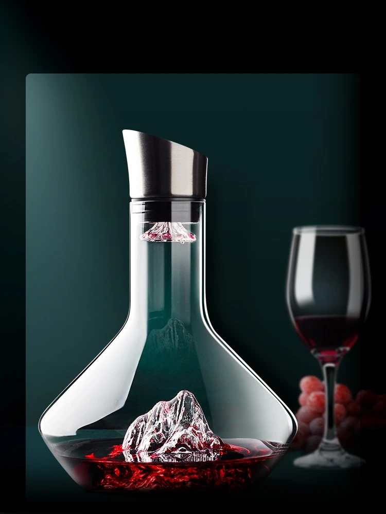 Description Picture 4 of itemCreative Iceberg Decanter Ice Decanter Lead-free Crystal Glass Red Wine Decanter Wine Decanter High-end Gift