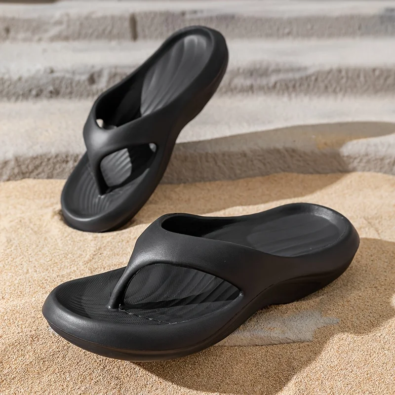 Trendy Men's Flip Flops Fashionable Colors & Non-Slip Soft Sole for Men Lightweight Slippers Couple Leisure Beach Shoes - 3