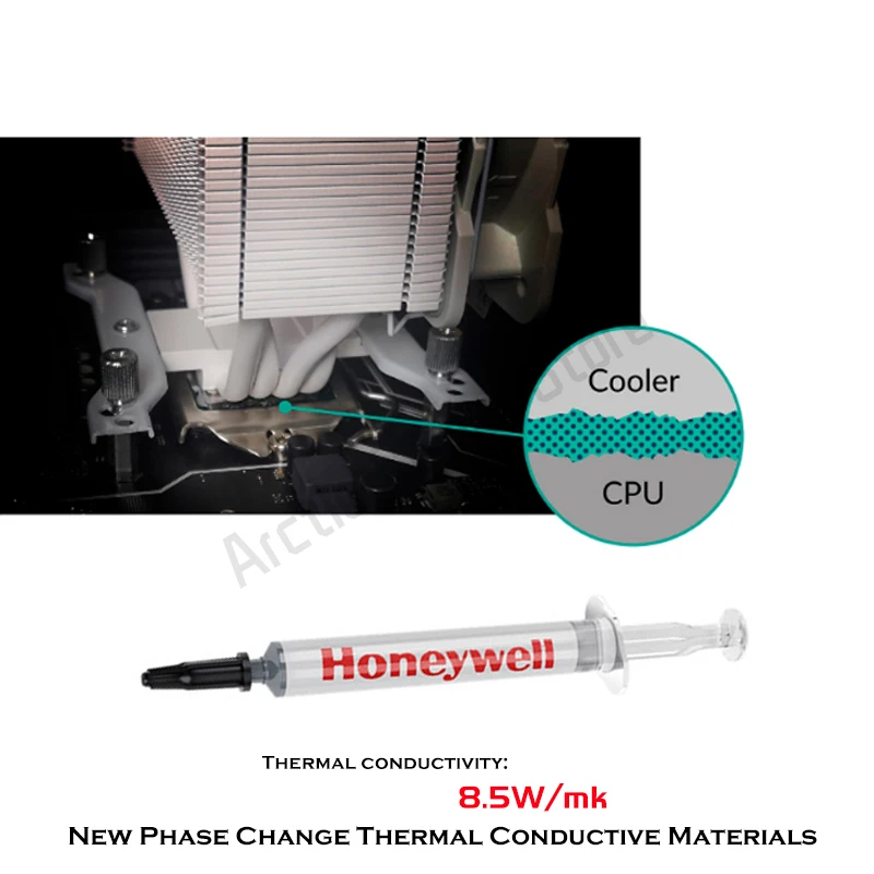 Honeywell-graxa de Silicone Condutor de Calor Pasta Térmica da Cpu Notebook Gpu Refrigeração de Mudança de Fase 3g 5g 8.5 w M-k Ptm7950sp - Imagem 3