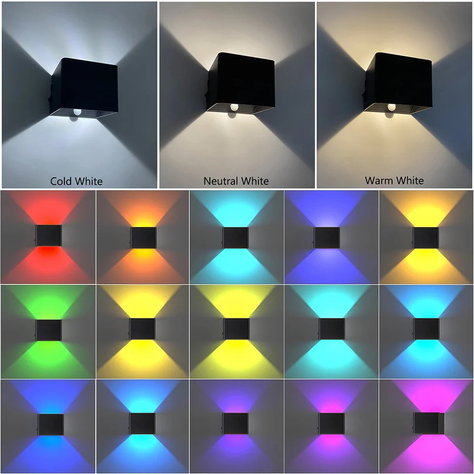 Draadloze Oplaadbare LED wandlamp - Binnen & Buiten - Dimbaar - ø19 x 8.75 cm - Warmwit licht - 3000mAh - Zwart