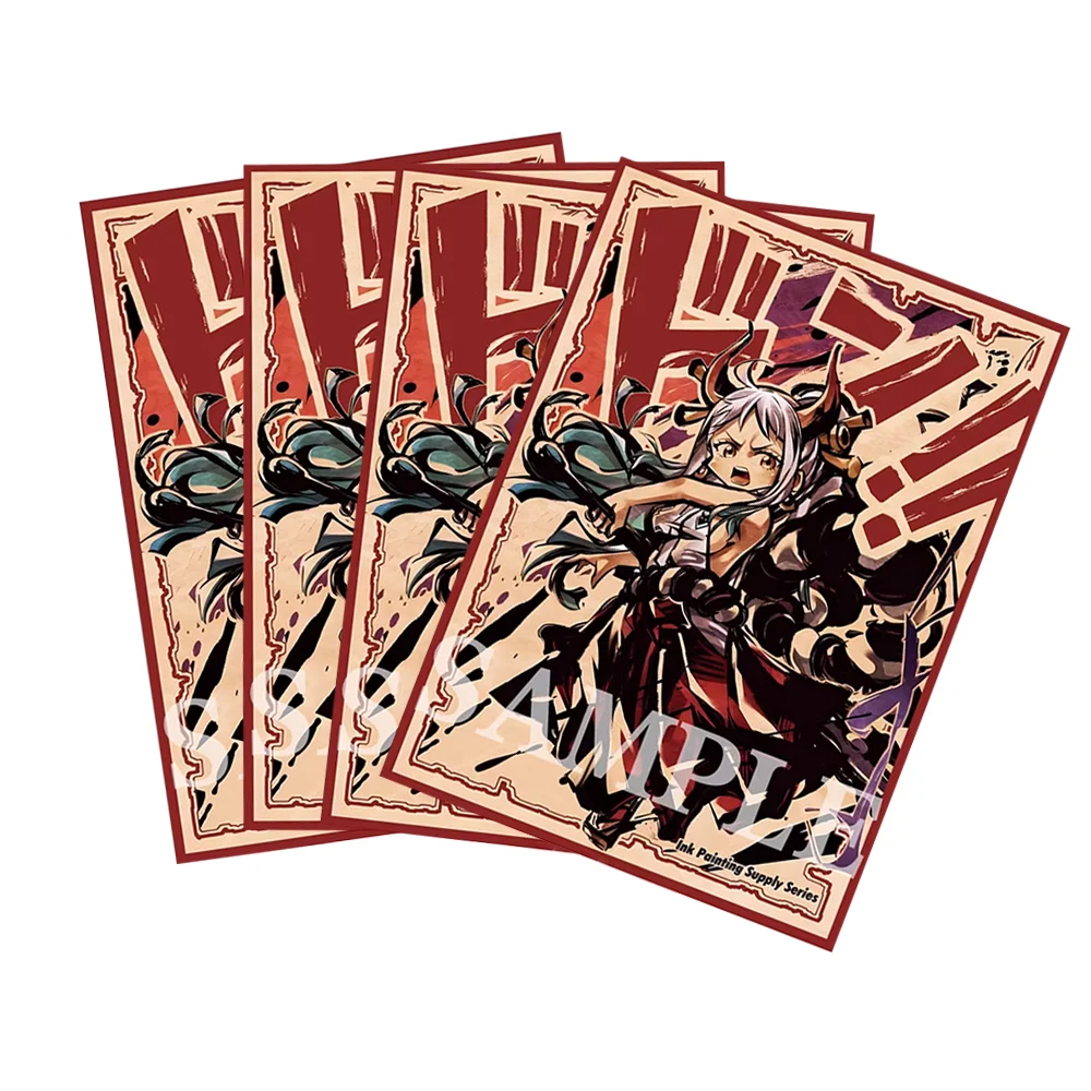 60PCS 67x92mm Standard Size Laser Anime Card Sleeves Board Game Cards Protector for MGT/PTCG Christmas/Halloween Gift