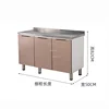 Home Kitchen Furniture Solid Wood Kitchen Cabinets Simple Stove Cabinets Stainless Steel Sink Cabinets Overall Kitchen Cabinet 6