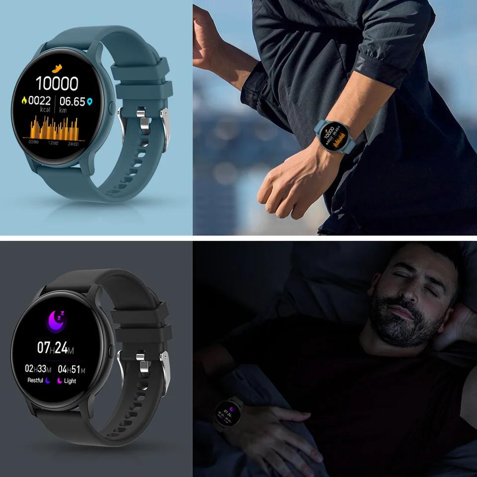 Smartwatch Bluetooth 2024 Fitness Tracker Orologio Sportivo Touch Unisex