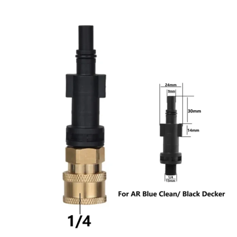 HeavyDuty Pressure Washer Quick Release Adapter 1/4" for AR Blue Karcher LAVOR Black & Decker Bosch Upgrade Your Experience