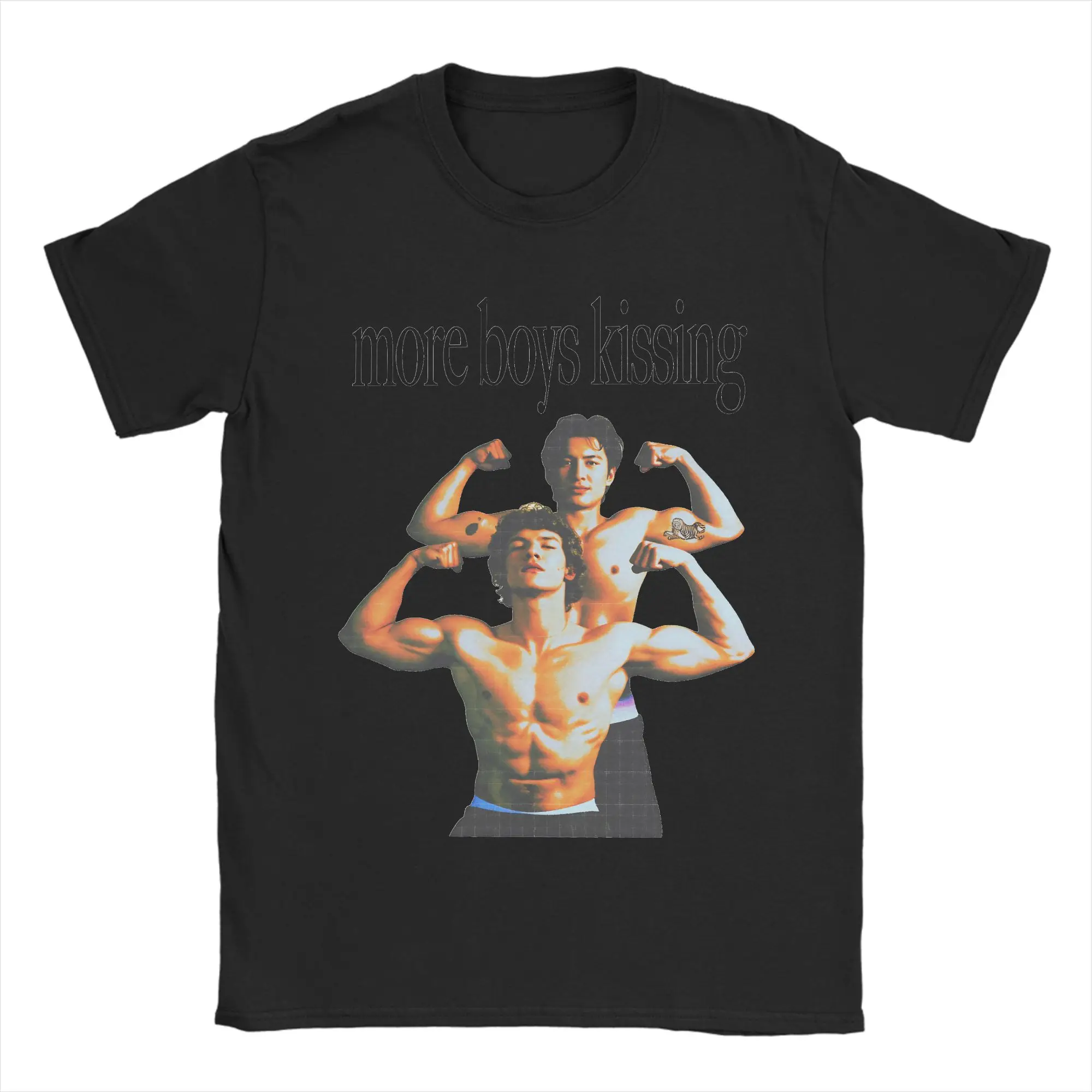 Men's Hip Hop Beach Tee – Y2K Print Cotton T-Shirt Gift