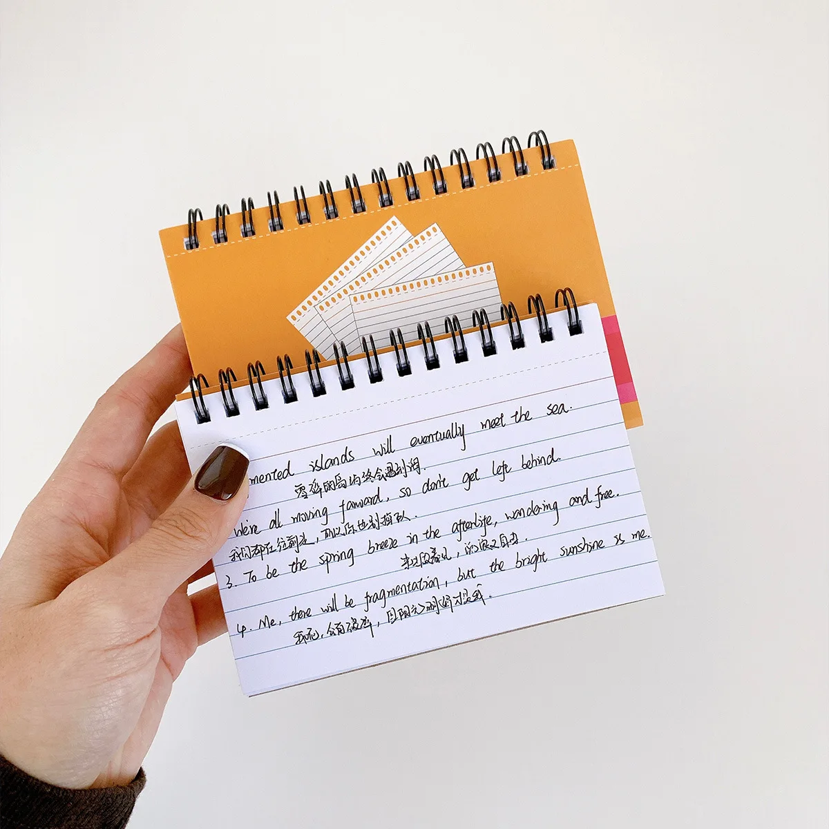 American Student Memo Pad Spiral Notebook Portable Line Notebooks