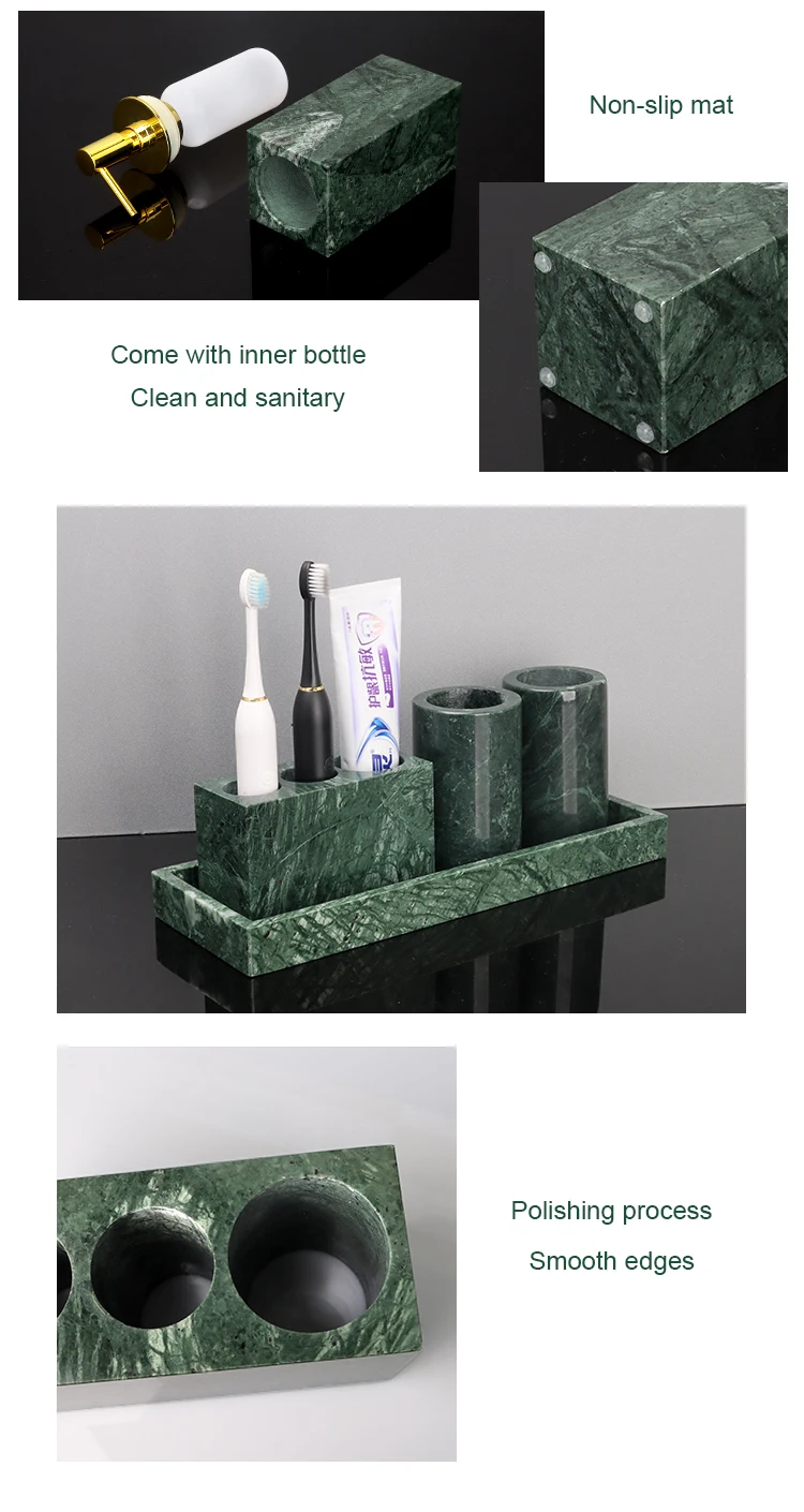 Indian Green Marble Bathroom Set image 9