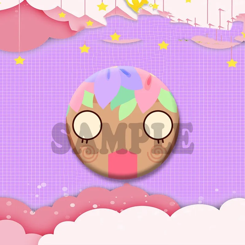 Creative D-Dandys Iconic Coin Badge Collection - Sprout Astro Bassie Vee Lapel Pins and Brooch Accessories