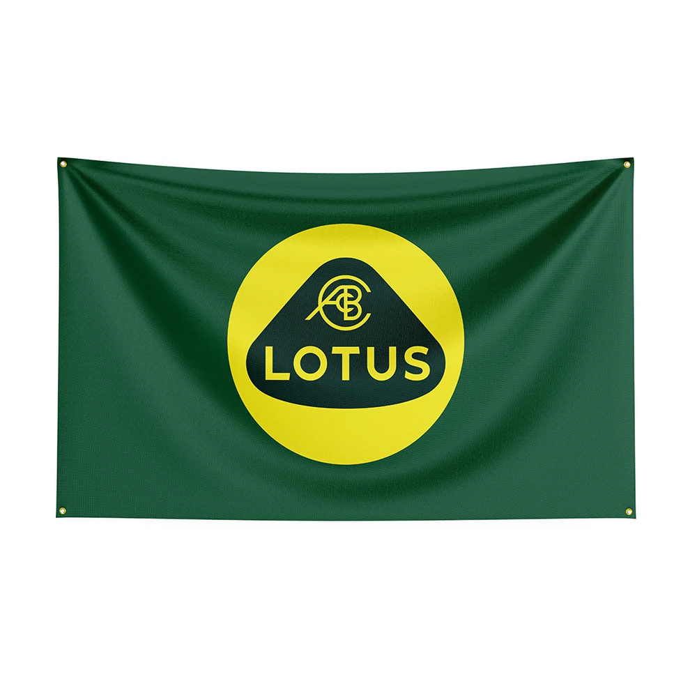 90x150cm Lotuss Flag Polyester Prlnted Raclng Car Banner For Decor 1