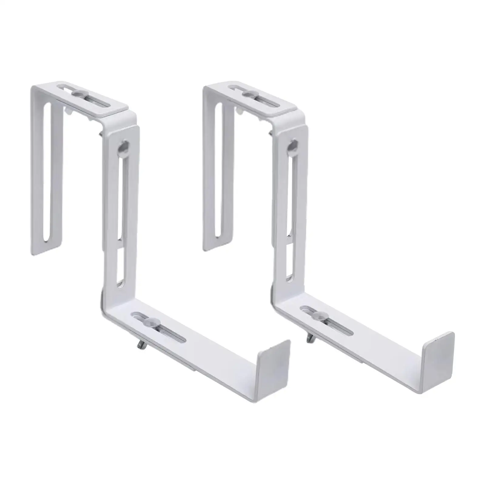 

2 Pieces Railing Planters Hooks Support Railing Mount Stand Planter Flower Planter Brackets Railing Flower Holder Flower Baskets