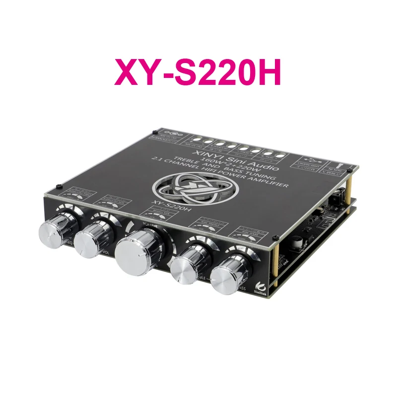 2*220W+350W TPA3251 Bluetooth Power Amplifier Board 2.1 Ch Class D USB Sound Card Subwoofer Theater Audio Stereo Equalizer Amp amplifier speaker Audio Amplifier Boards