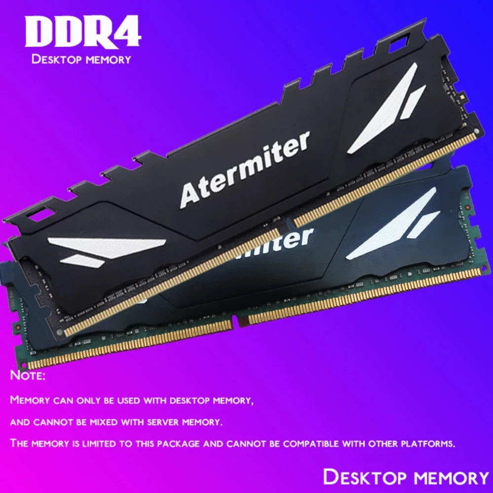 Atermiter D4 DDR4 마더보드 세트 (제온 E5 2640 V4 LGA2011-3 CPU 포함) 2개 x 8GB = 16GB 2666MHz DDR4 데스크탑 RAM 메모리