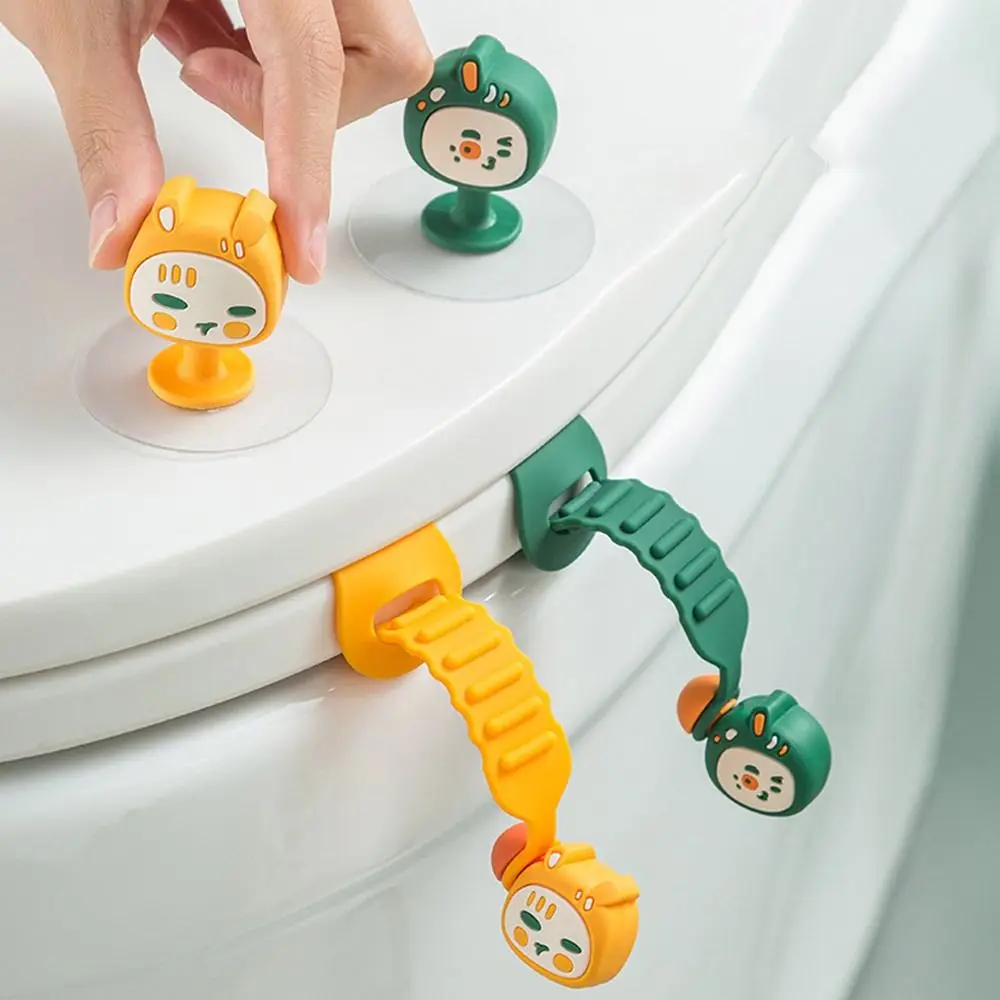 

Non-slip Toilet Lid Lifter Self-Adhesive Avoid Touching Toilet Bowl Lifter Animal Shape Anti-dirty Toilet Lifting Device Home