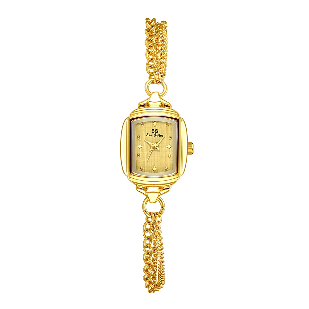 Orologio da donna elegante con cinturino argento quadrante blu_voghion.com