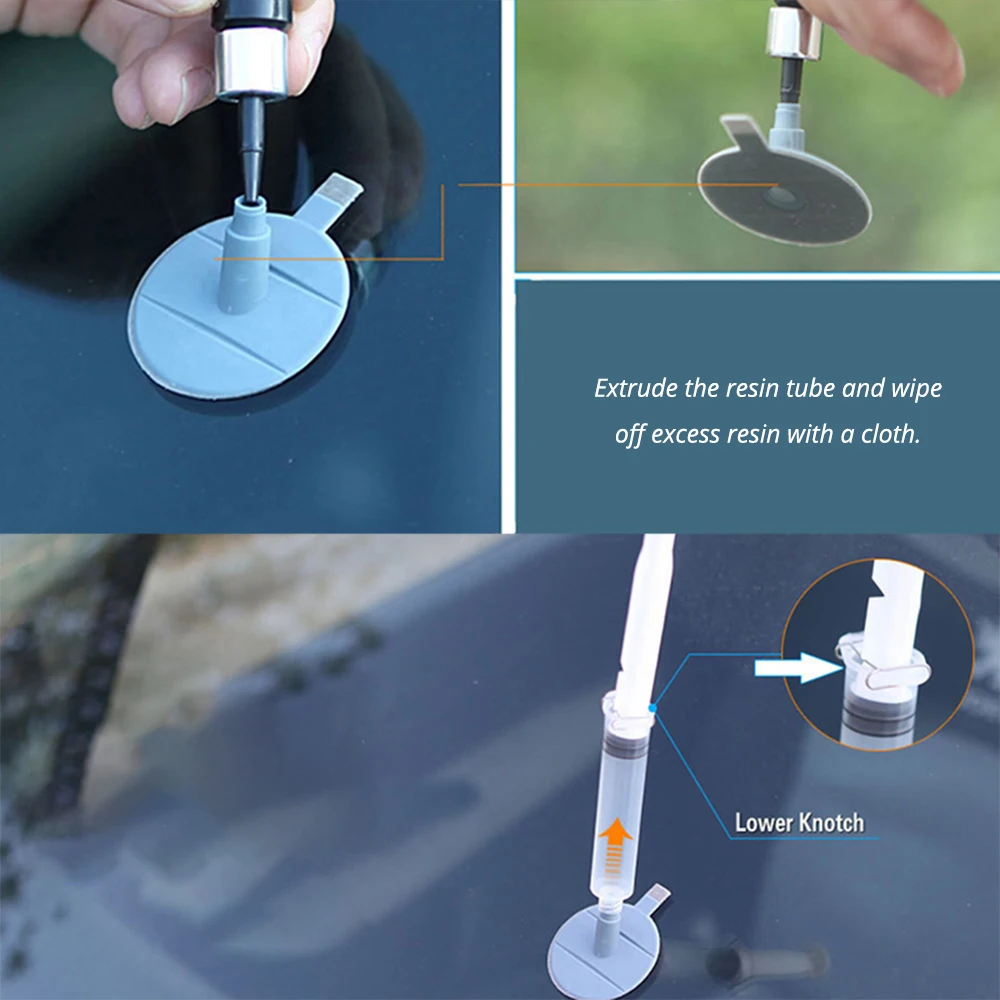 Windshield Repair Kit Car Windshield Repair Resin Kit Tools Windscreen Break Scratch Restoration Protective Stickers Glass Cleaner Care No Trace Wash