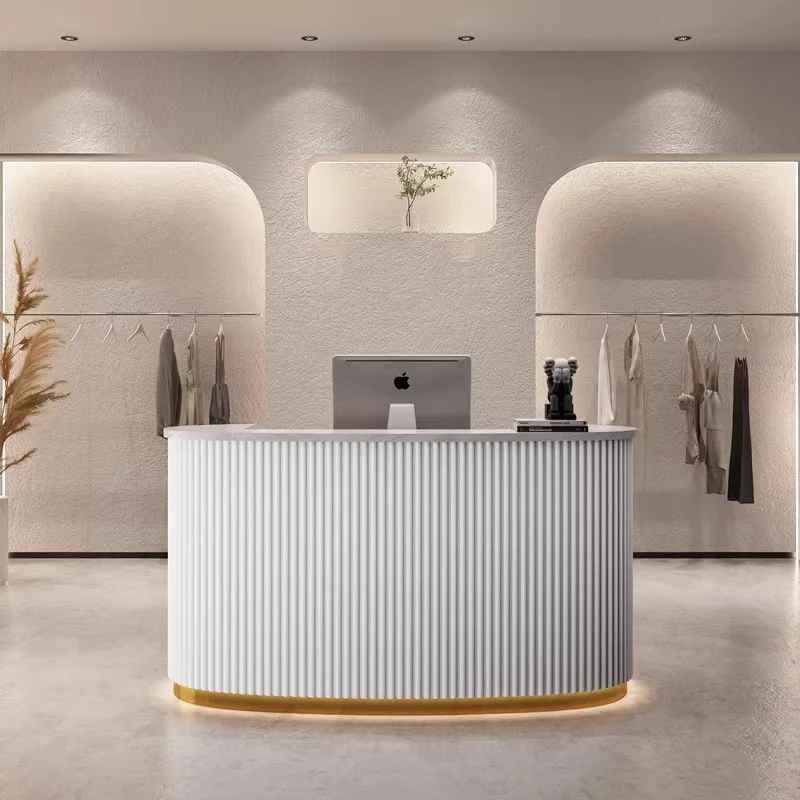

Mobile Reception Desk Basses Cashier Shop Small Reception Desks Display Hotel Table Mostrador Recepcion Commercial Furniture