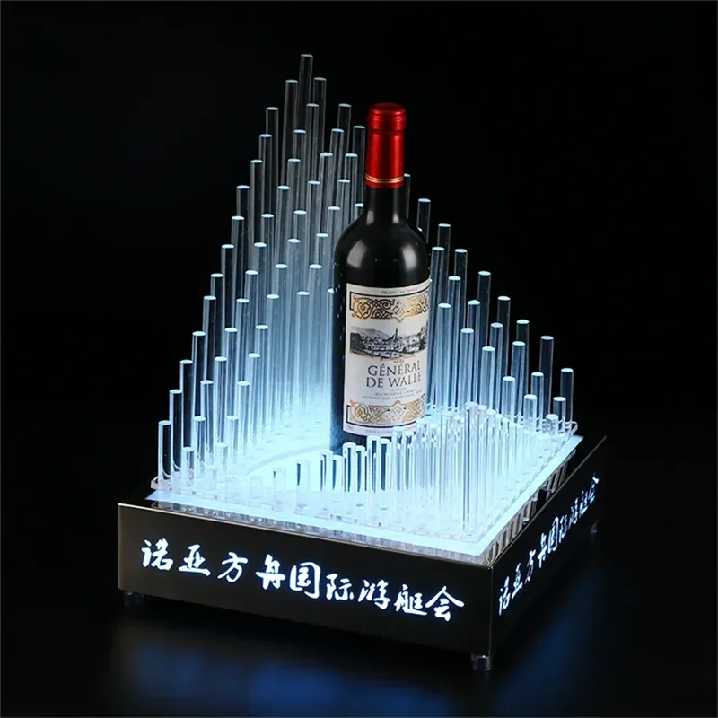 Rechargeable Bar Wine Bottle Presenter Bottles Display Wine Champagne Glorifier Box Champagne Bottle Holder For NightClub