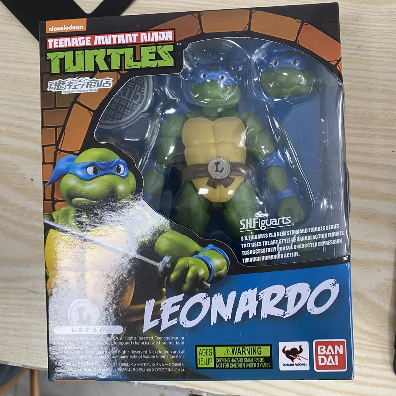 Shf tartaruga ninja leo leonardo rafael michelangelo donatello figura de  ação modelo brinquedos