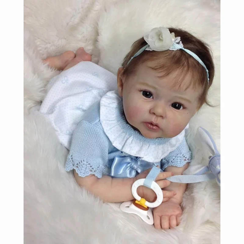 19 Inch Raven Kit Original Size Bebe Reborn Baby Doll Kit Vinyl Unpainted  Unfinished Blank Doll