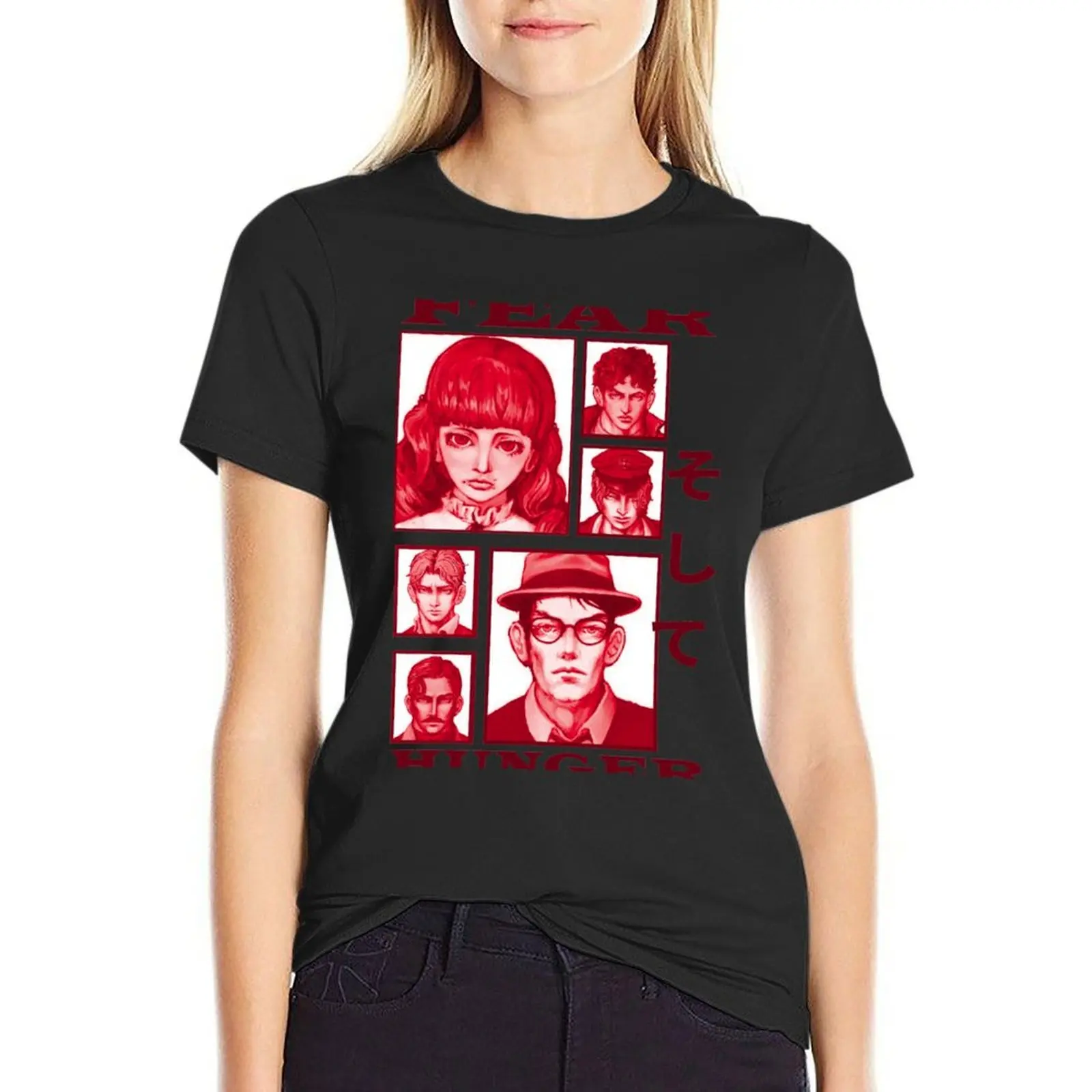 Fear And Hunger Indie Horror T-Shirt animal prinfor blanks vintage clothes tops Women clothing