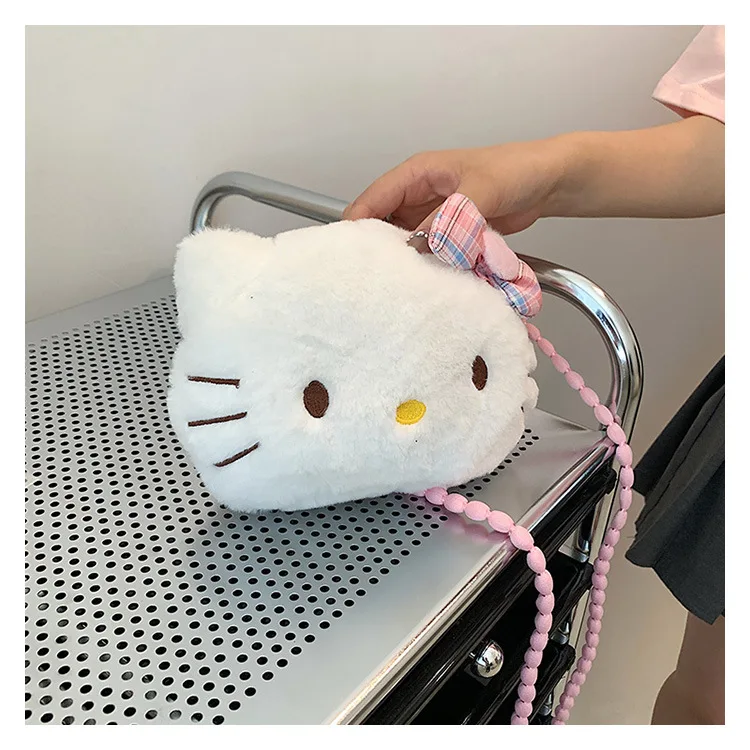 Kawaii Hello Kitty Plush Shoulder Bag - Kuru Store