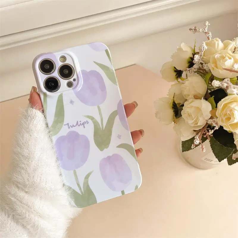 Glossy Hard Acrylic Love Heart Luxury Phone Case