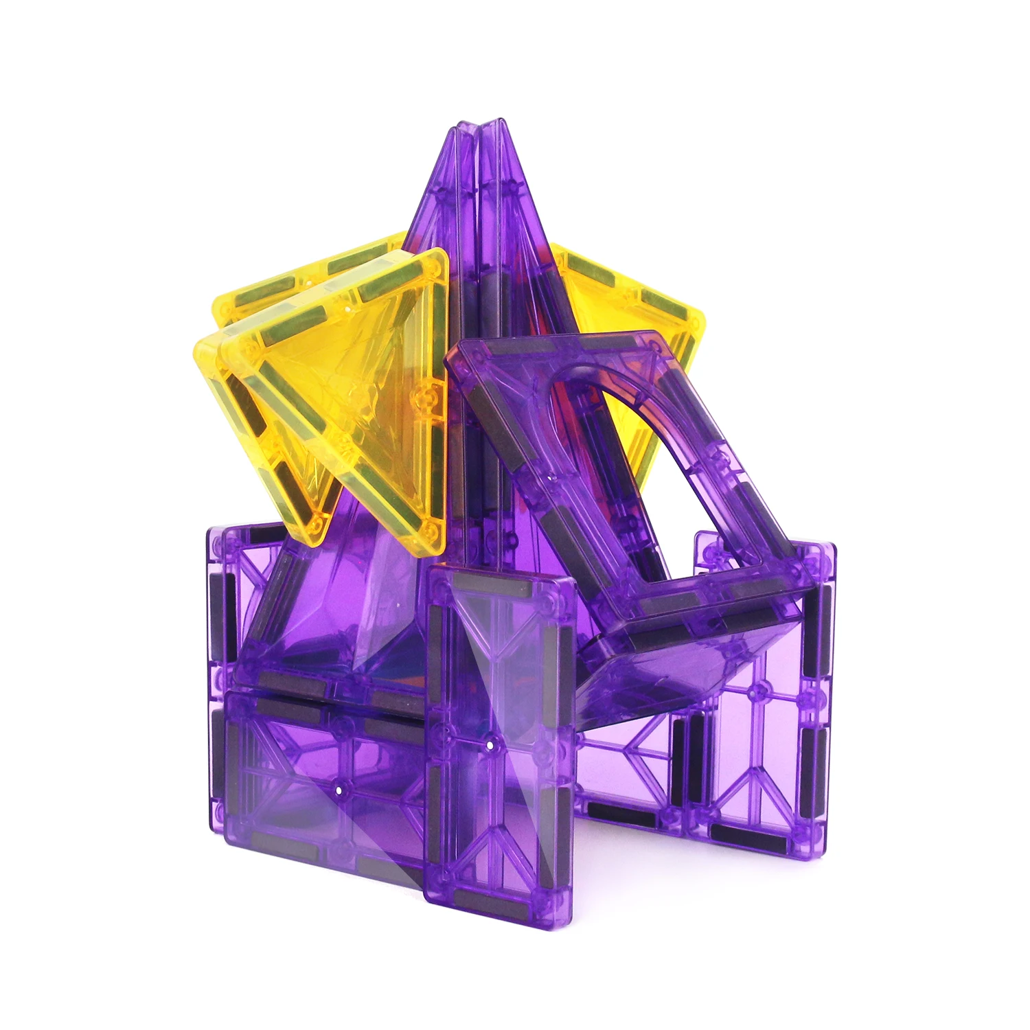 22pcs Large Color Window Magnetic Block Building Toys for Parent Child Interactive DIY Castle Assembly, magnetic building blocks,magnetic assembly toy