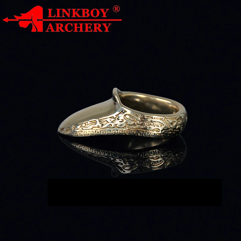 1pc Archery Finger Guard Brass Shooting Ring For Shooting Catapult Outdoor Sports Finger Protective Gear Traditional Thumb