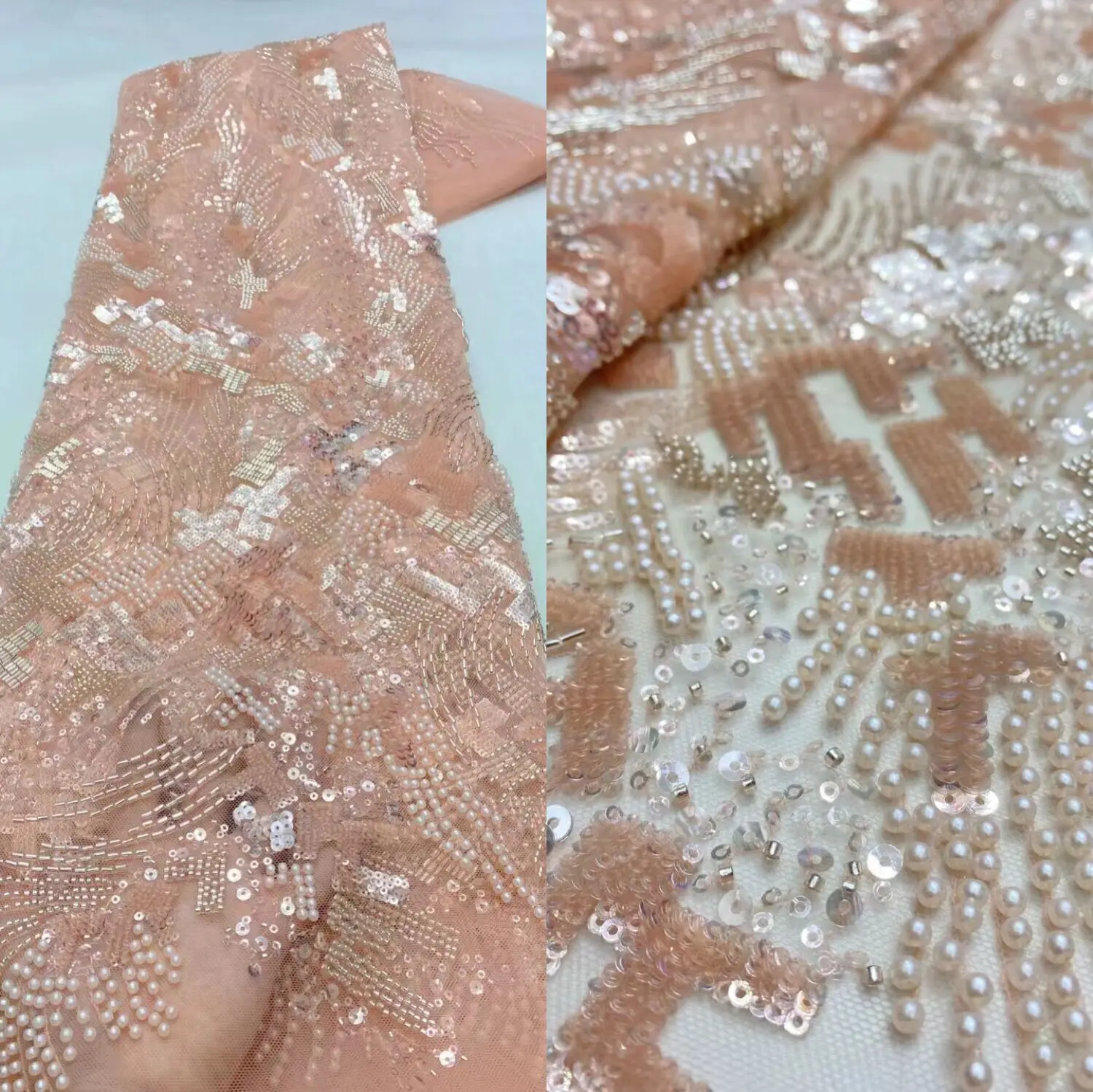 Top Quality Sat-1101.9805 French Lace Fabric African Lace Fabric With  Embroidery Mesh Tulle Fabric - Lace - AliExpress