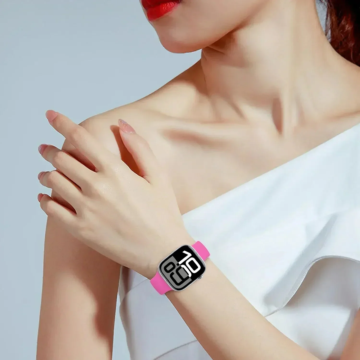Premium Silicone Watch Band - Versatile Adjustable Strap Bracelet