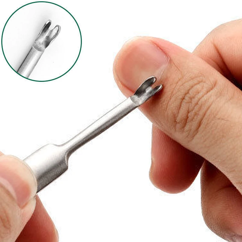 Description Picture 2 of itemProfessional Cuticle Remover Stainless Steel Dead Skin Pusher Nail Art Manicure Tools Nail Cleaner Trimmer Pushers