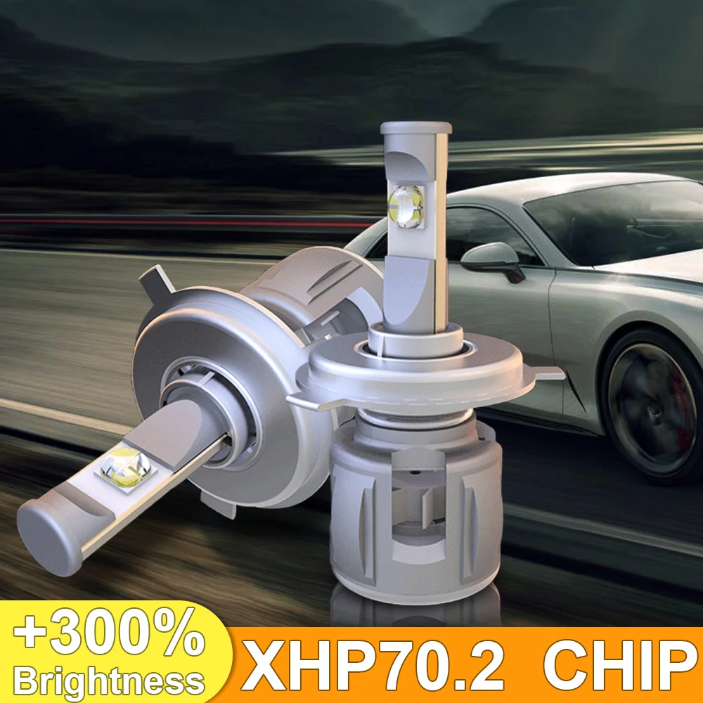 

XHP70 Chip Led Bulb Canbus Car Lamps H11 H4 LED H7 Headlight Automobile Fog Lamp H8 H9 9005 9006 9012 HB3 HB4 Turbo Super LED