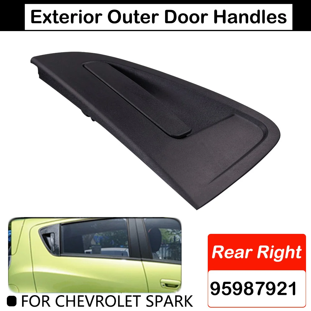 Jeu De Poignées De Porte Extérieures Pour Chevrolet Spark 2010-2015 - Compatible Avant/arrière, Gauche/droite, Remplace Pièces D'origine - 8