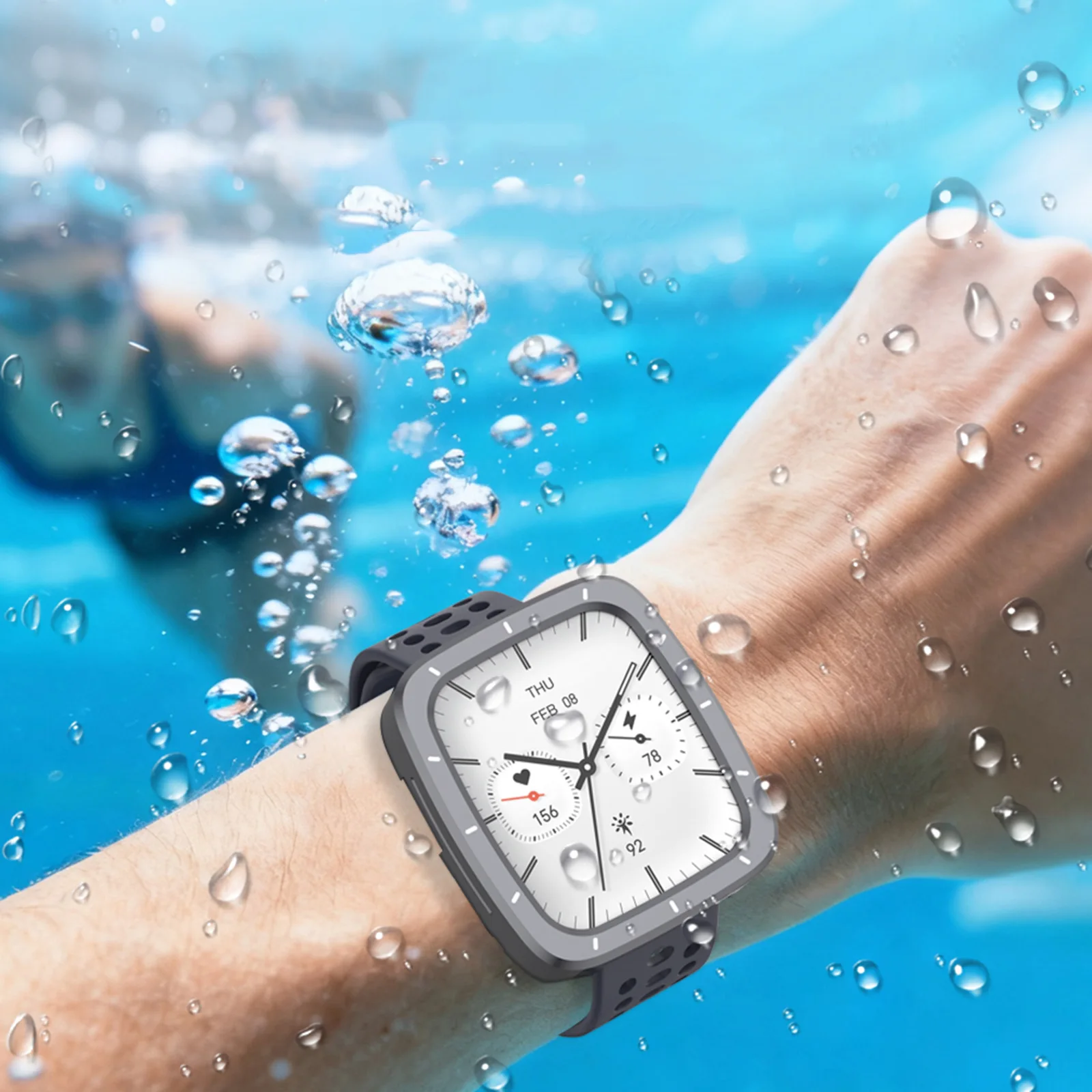 Shockproof Protector TPU Back Cover Protective Case Watch Protective Cover Frame for Amazfit Active 2 Square Smartwatch